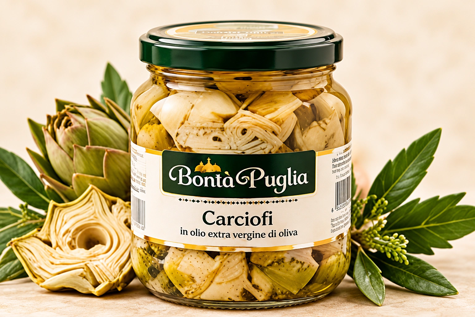 Carciofi, confezione dimostrativa Bontà di Puglia